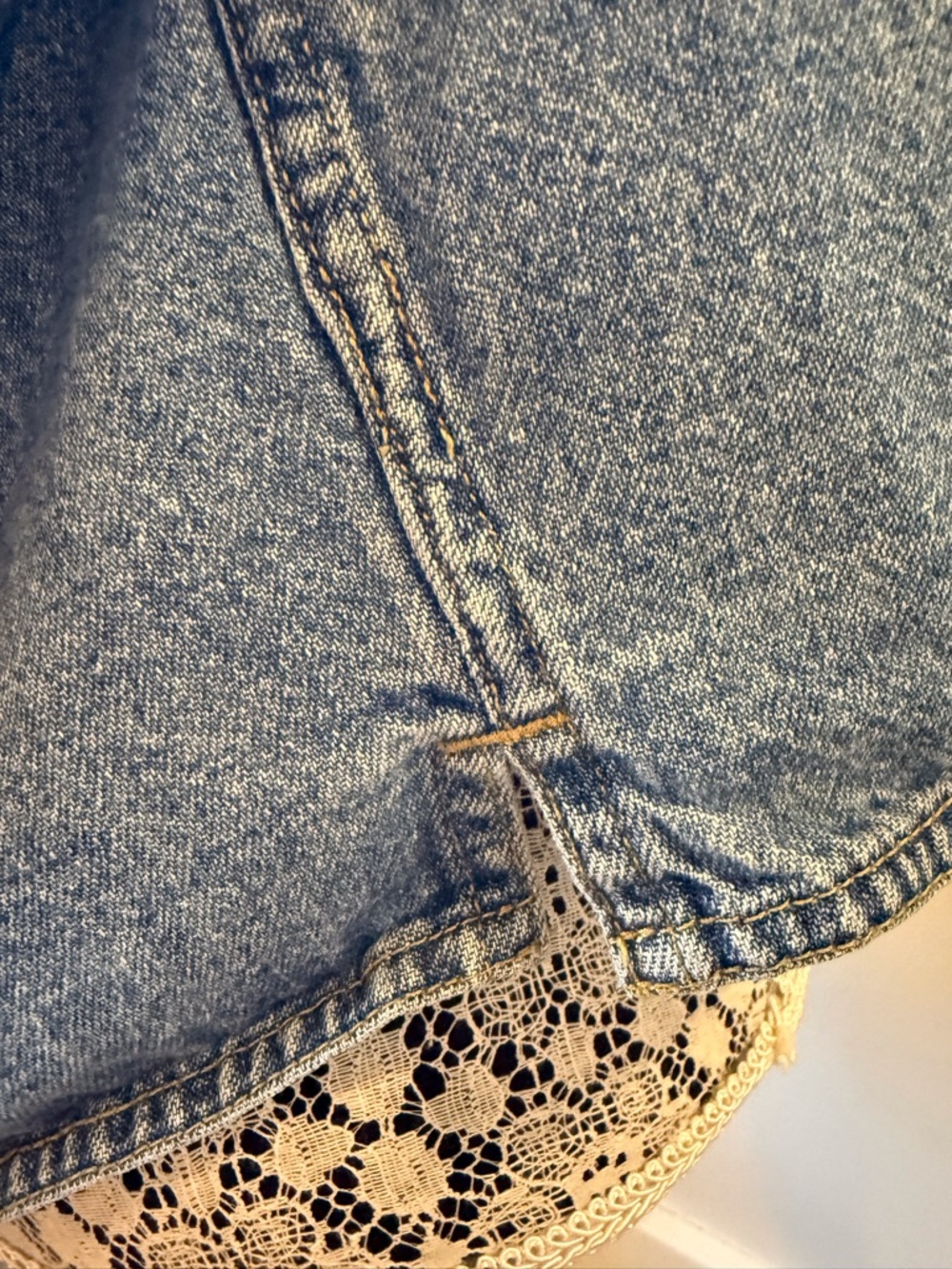 Vintage Liz Claiborne Denim Jacket cotton boxy oversized - Picture 6 of 8